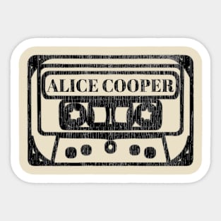 Alice Cooper cassette Sticker